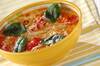 トマトと卵の温麺の作り方の手順
