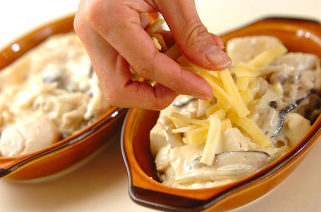 あつあつとろとろ！濃厚クリームの豆腐グラタンの作り方の手順9