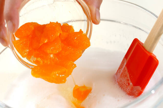 みかん入りソーダーゼリーの作り方の手順4