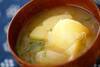 ジャガイモのみそ汁の作り方の手順