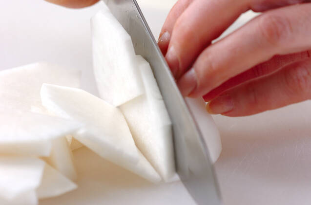 カブの山椒風味の作り方の手順1