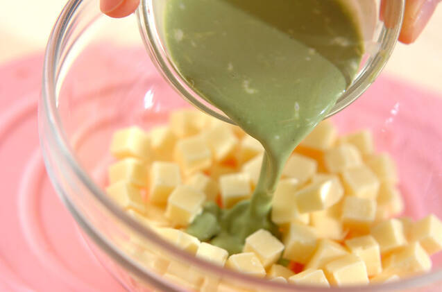 ハートの抹茶チョコの作り方の手順5