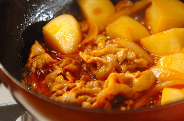 韓国風肉ジャガの作り方の手順3