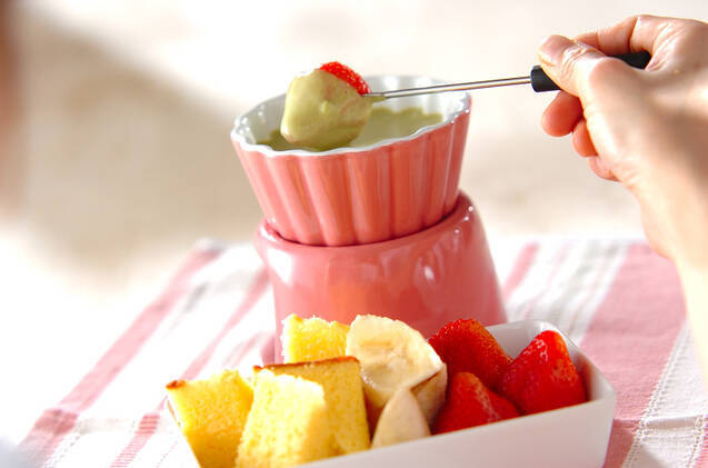 抹茶カスタードフォンデュの作り方の手順6