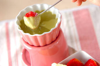 抹茶カスタードフォンデュ