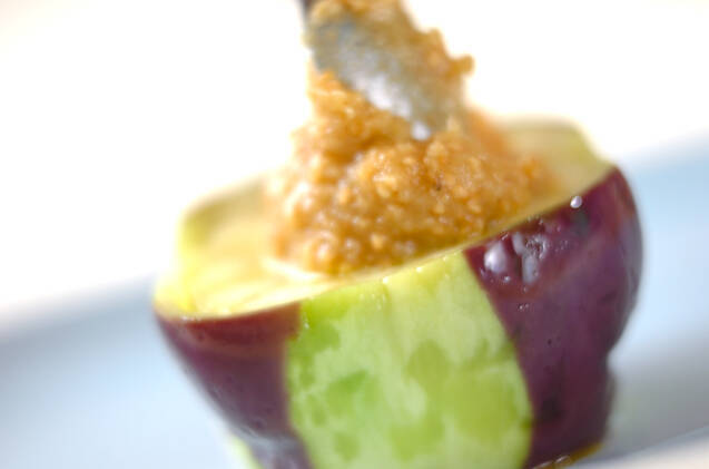 加茂ナス・レンジ田楽の作り方の手順4