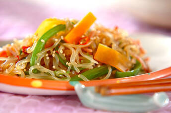 コンニャクとベーコンのきんぴら