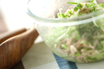 せん切ハムキャベ和え