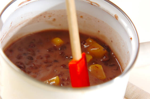 蒸し栗ようかんの作り方の手順4