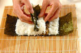 わんちゃんデコ巻き寿司の作り方7