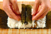 わんちゃんデコ巻き寿司の作り方8