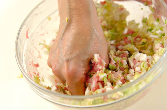 カレー餃子の作り方の手順4