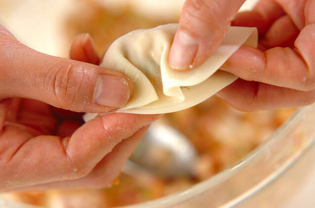 カレー餃子の作り方の手順5