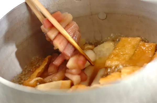 京のおばんざい ズイキ(芋がら)とお揚げさんの炊いたん~基本の下ごしらえの仕方も解説の作り方3