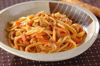 XO醤焼きうどん