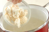 カリフラワーと卵のスープの作り方4