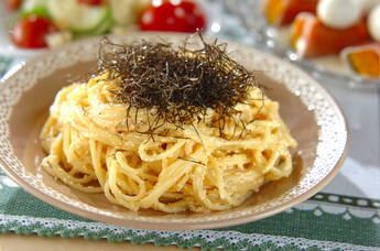 タラコのエバミルクパスタ