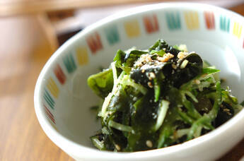 ワカメのゴマ酢和え