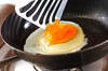 貝われ菜の半月卵の作り方の手順2