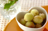 ブドウのからしシャーベット