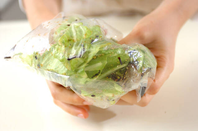 キャベツの塩昆布和えの作り方の手順1