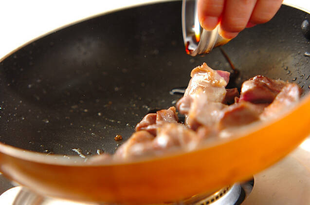 砂肝の塩ネギダレがけの作り方の手順3