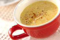 新玉ネギのトロミカレースープ