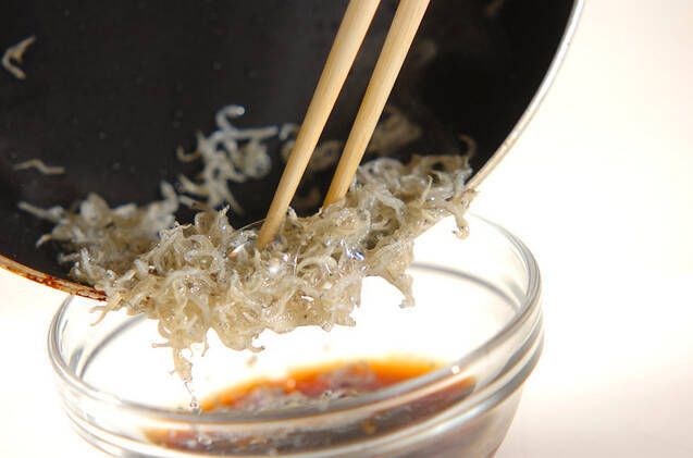 青菜のジャコドレッシングの作り方の手順4