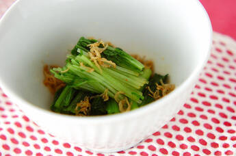 青菜のジャコドレッシング