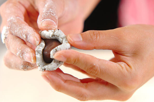 黒ゴマ白玉団子の作り方の手順3