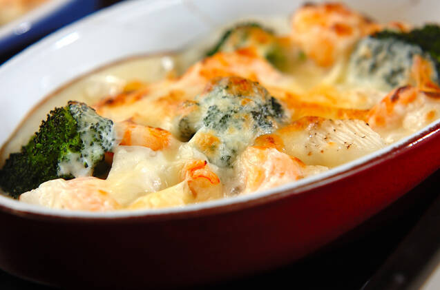 長芋とエビのグラタンの作り方の手順9