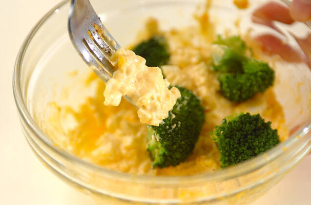 ブロッコリーのミモザサラダの作り方の手順2