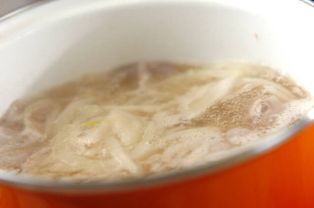 豚肉のトマトスープの作り方の手順5