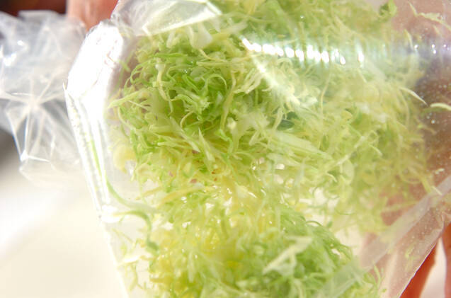 春キャベツの天むすの作り方の手順1