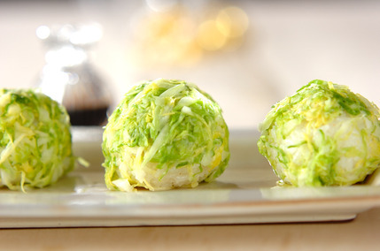 春キャベツの天むす