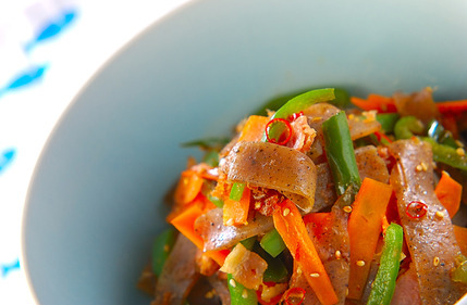 コンニャクのきんぴら