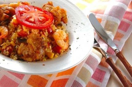 照り焼き味ジャンバラヤ