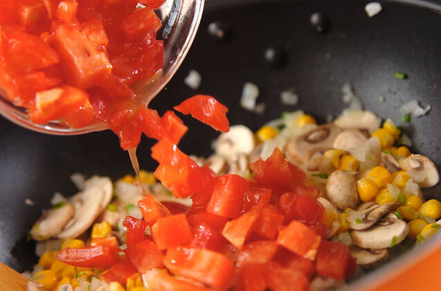 照り焼き味ジャンバラヤの作り方の手順9