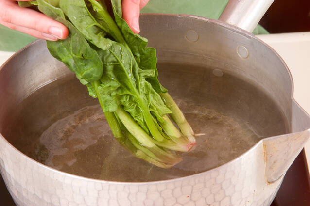 ほうれん草のゴマ酢和えの作り方の手順4