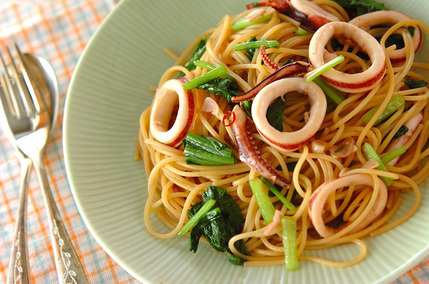 イカ入りパスタ