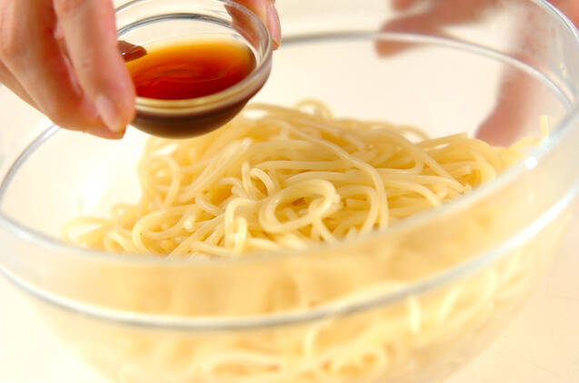 明太とろろパスタの作り方の手順4