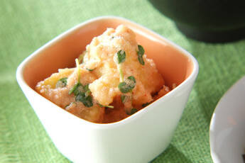 ジャガイモのタラコダレ