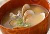 アサリのみそ汁の作り方の手順