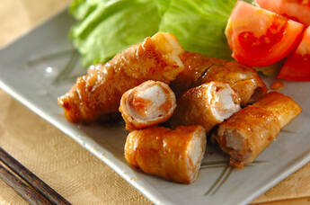 長芋の豚肉梅ロール