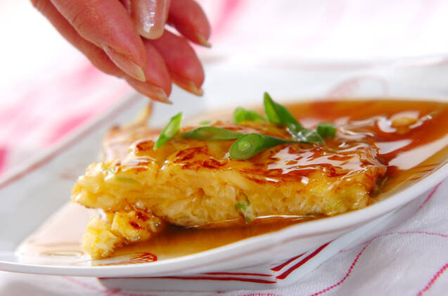 白ネギ卵のあんかけの作り方の手順6