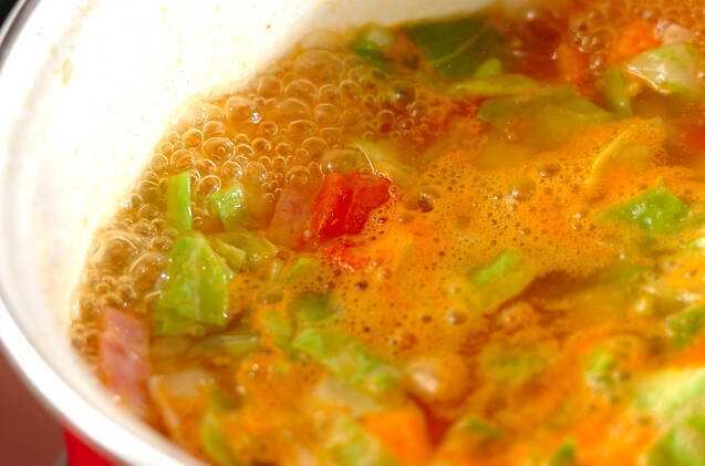 ミネストローネの作り方の手順2