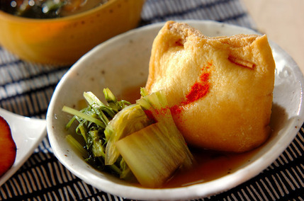 卵入り揚げ袋の煮物