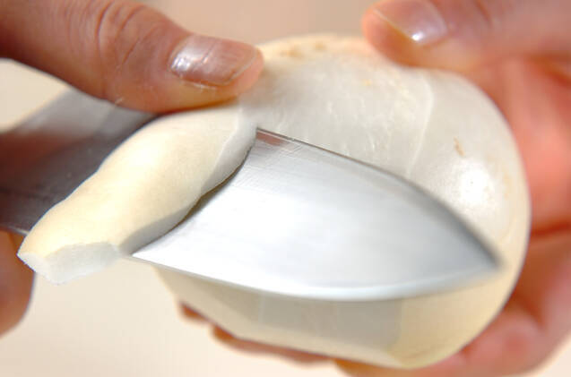 カブの肉みそがけの作り方の手順1