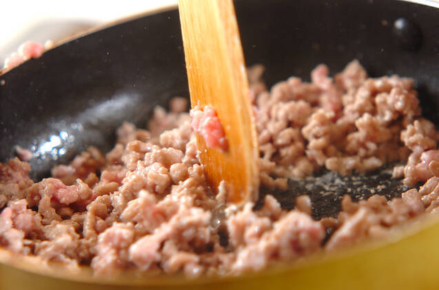 カブの肉みそがけの作り方の手順3