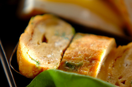 お麩のふわふわ卵焼き